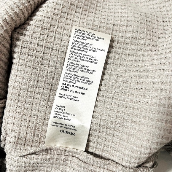 Free People We The Free Castillo Henley Medium Long Sleeve Women Patch Work EUC - Picture 11 of 12